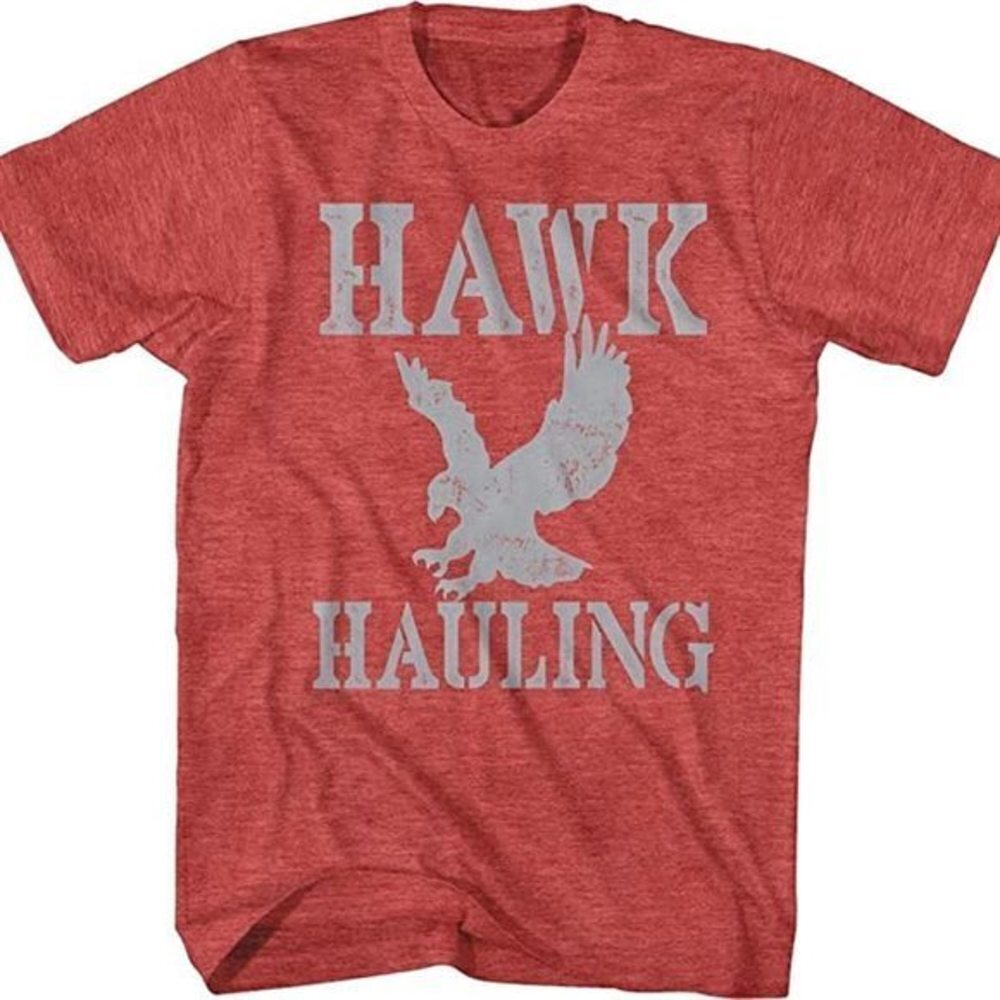 Hawk Hauling Logo Over The Top Unisex Workwear Graphic T-Shirt